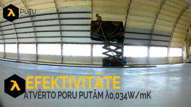 angāru siltumizolācija AR POLIURETĀNA PUTĀM. Утепление металлического ангара пенополиуретаном смотреть онлайн