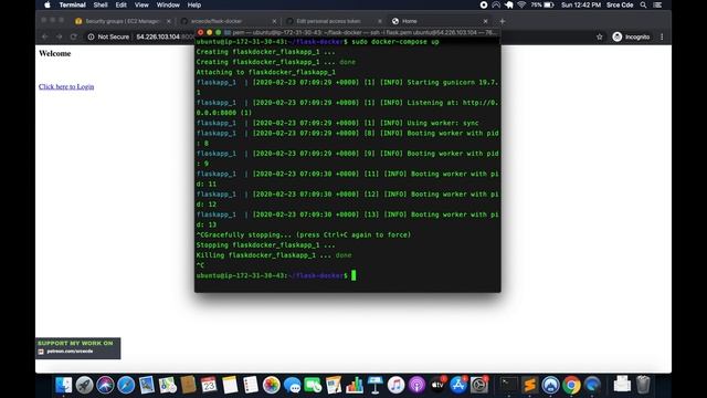 Build and run docker image for flask - Flask application with EC2 instance using Docker p4 смотреть онлайн