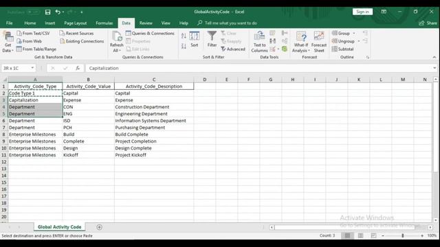 Create Global Activity Code - Primavera P6 смотреть онлайн