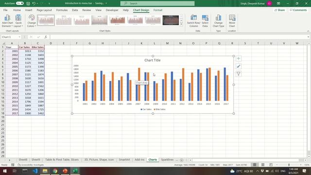Ep 4 || Complete Excel Tutorial || Data Science || Charts, SmartArt, FlowChart, Object, SparkLines