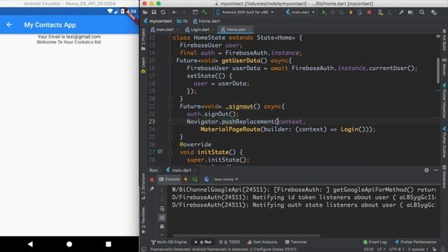 #98 FirebaseAuth SignOut смотреть онлайн