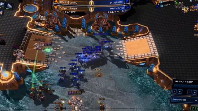 Epic and funny Starcraft TvP moment - How to kill 8 High Templars with 1 Widowmine смотреть онлайн