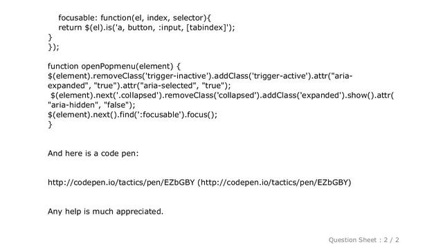 jQuery : How to set focus on first focusable element jQuery? смотреть онлайн