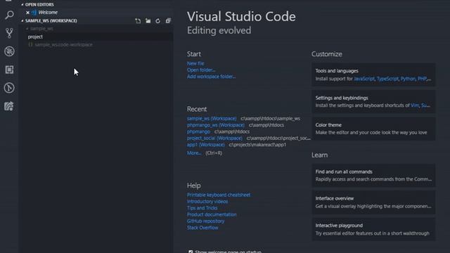 Basic Steps on Creating Workspace in VIsual Studio Code смотреть онлайн