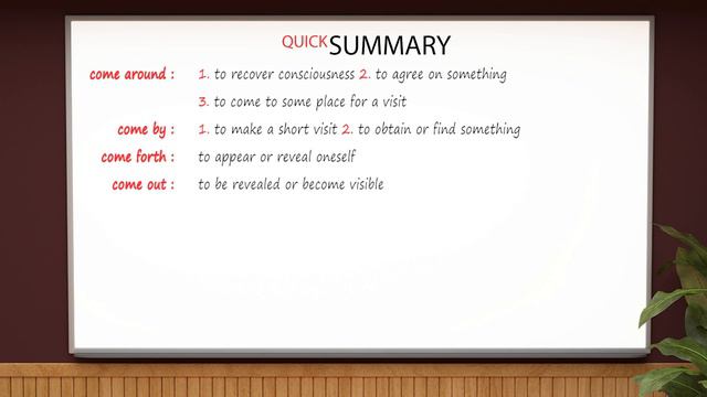 Phrasal Verbs 9/38: Come (a)round, Come by, Come forth/Come up, Come out, Come up with, Come upon смотреть онлайн