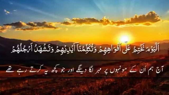 Прекрасное чтение, сура 36 Ясин{А»55-70} Чтец Шейх Ислам Субхи смотреть онлайн