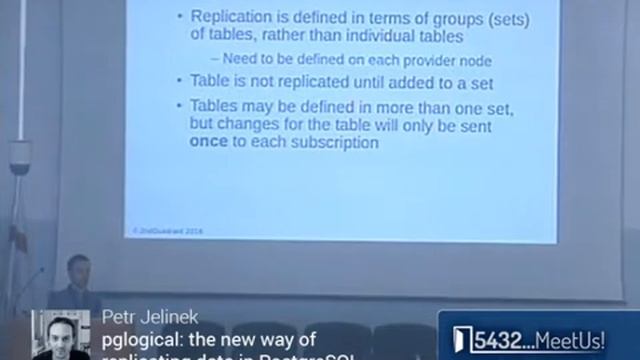 Petr Jelinek - Pglogical: The new way of replicating data in PostgreSQL смотреть онлайн