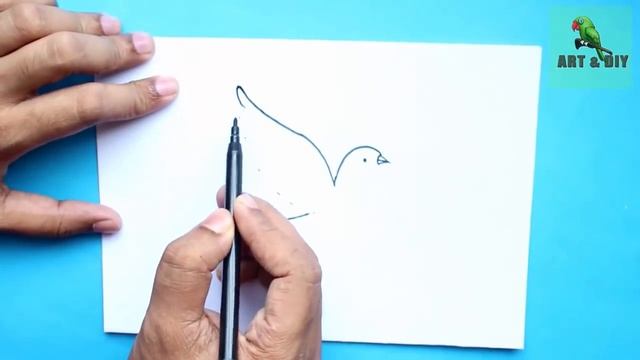 ✅ How To Draw a Bird in 2 Minutes | Bird Drawing Easy Tutorial смотреть онлайн