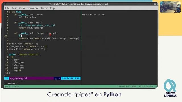 Creando “pipes” en Python смотреть онлайн