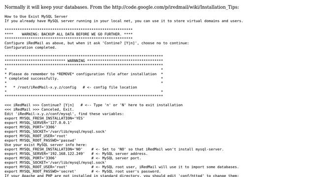 DevOps & SysAdmins: Install iRedMail on server with existing MySQL смотреть онлайн