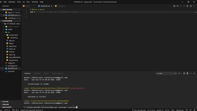 Conflictos con el merge con git stash | #2 смотреть онлайн