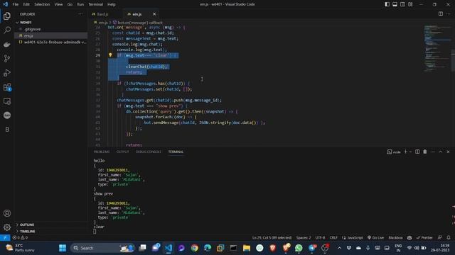 firebase telegram bot смотреть онлайн