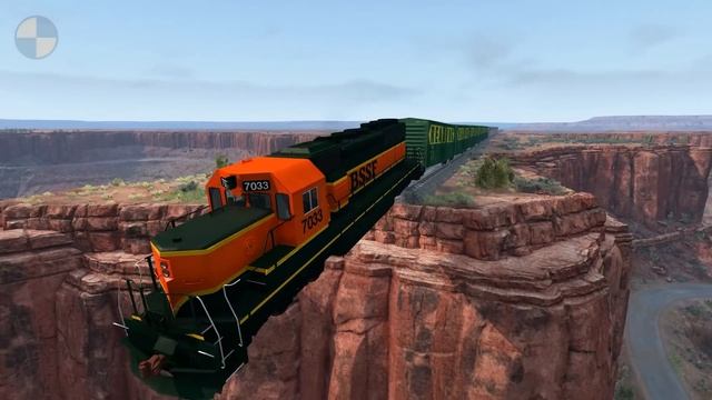 Trains vs Cliff ? BeamNG.Drive смотреть онлайн