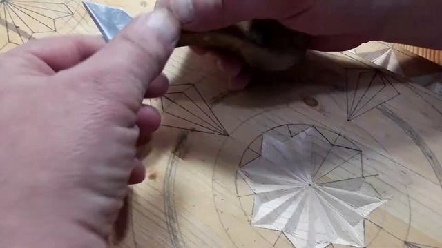 Backgammon part-1. Chip carving pine board. Нарды из сосны. Геометрия. смотреть онлайн