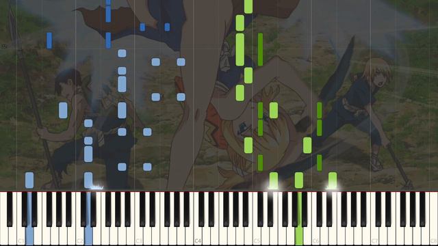 Sangenshoku - Dr. STONE OP2/Opening 2 - Piano Arrangement [Synthesia] смотреть онлайн