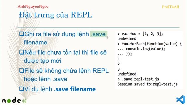 Giới thiệu công cụ hỗ trợ thực hiện lệnh REPL của NodeJS смотреть онлайн