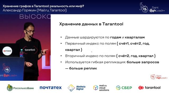 Хранение графов в Tarantool: реальность или миф? / Александр Горякин смотреть онлайн