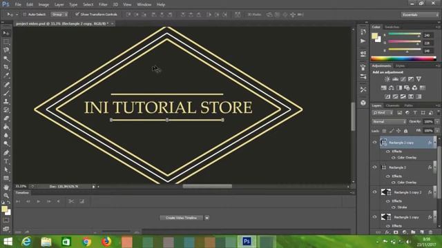 Simple Vintage Logo - Photoshop Tutorial смотреть онлайн