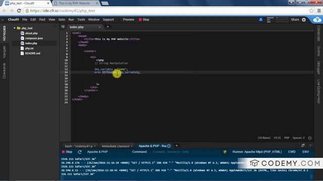 String Manipulation in PHP смотреть онлайн