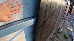 Деревянный фасад из лиственницы. Планкен.