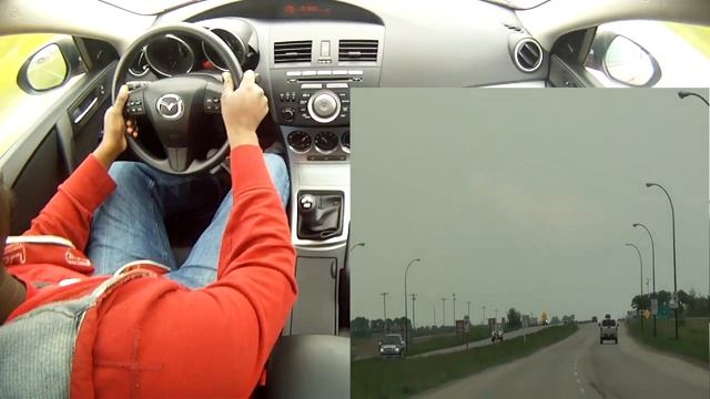 2011 Mazda 3 Sport GS hatchback (Velocity Red Mica) Driving Around смотреть онлайн