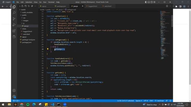 Spotify API (Authorization, Making API Calls via JavaScript) смотреть онлайн