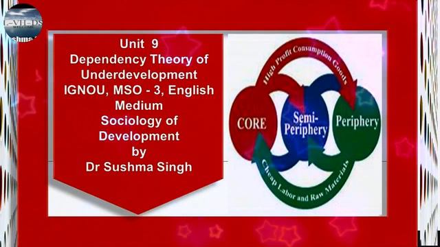 Unit 9 Dependency Theory Underdevelopment 1 MSO 3 English Medium IGNOU Sociology by Dr Sushma Singh смотреть онлайн