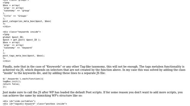 Wordpress: Can custom taxonomies be displayed inside of a custom meta box? (2 Solutions!!) смотреть онлайн