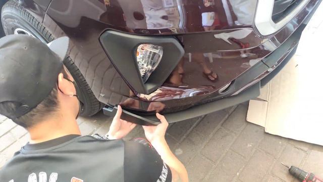 How to Install Double Blade Front Chin to Toyota Innova 2021 Tutorial смотреть онлайн