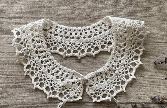 Вязание крючком. Очаровательный воротничок для школьницы, воротничок для школьной формы, бохо стиль смотреть онлайн