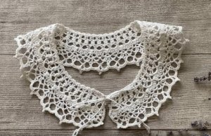 Вязание крючком.  Очаровательный воротничок для школьницы, воротничок для школьной формы, бохо стиль