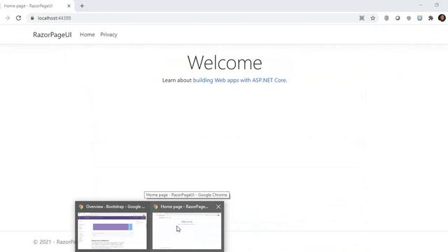 5- ASP.NET Core Razor Pages | Bootstrap