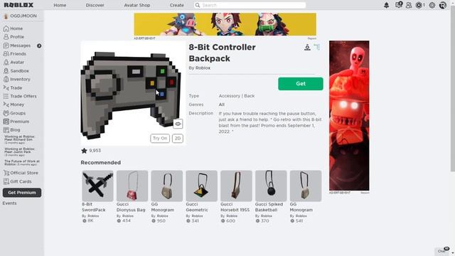 How to get 8-Bit Controller Backpack Roblox смотреть онлайн