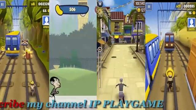 subway surfers tasha vs Mr Bean Around the World vs Angry gran run vs subway prince IP PLAYGAME смотреть онлайн