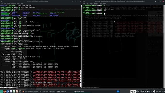 basic samba 2 - hosting a shared folder using samba смотреть онлайн