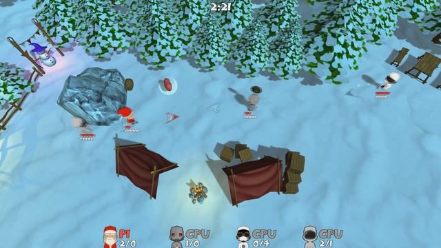 Игры за 1 доллар - Снежная битва! (Super Snow Fight) смотреть онлайн