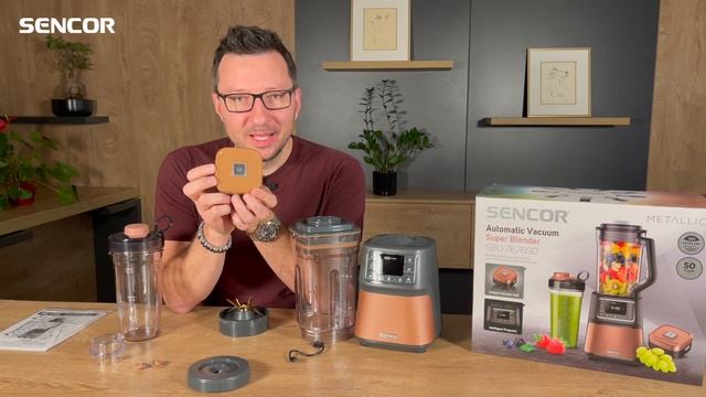 Unboxing Automatický vakuový super mixér Sencor SBU 7676GD смотреть онлайн