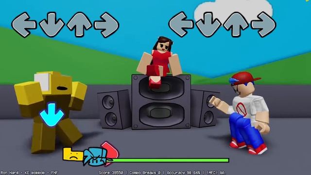 RON IN ROBLOX (Friday Night Funkin' : Bob's Onslaught X Roblox) смотреть онлайн