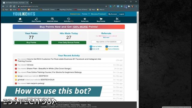 You Like Hits Web Automation Bot in JavaScript || GET UNLIMITED POINTS FOR FREE || 2020 смотреть онлайн