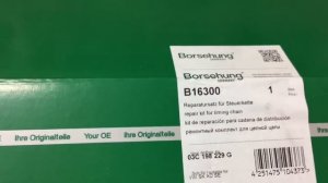 Volkswagen Polo 1.6 CFNA замена комплекта цепи ГРМ Borsehung B16300