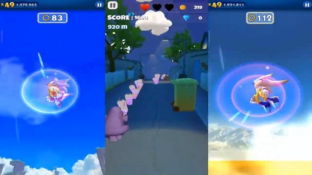 Sonic Dash - Super Shadow vs Super Silver vs All Bosses Zazz Eggman vs Grimace Shake Run Gameplay смотреть онлайн