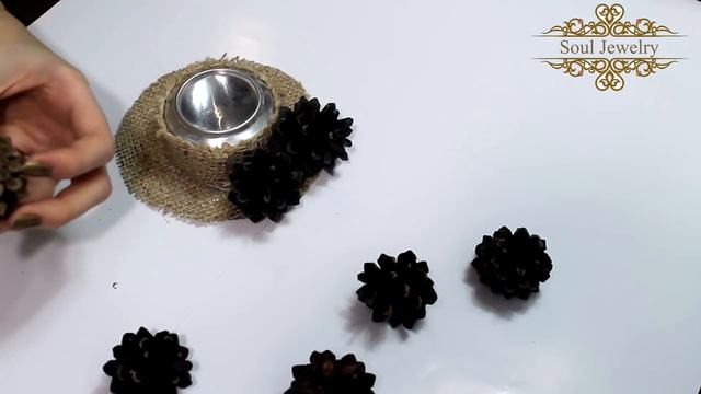 DIY: Осенний декор стола. Осенний подсвечник смотреть онлайн