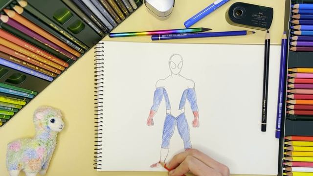 Як намалювати людину павука Spider-Man - Урок 46 смотреть онлайн