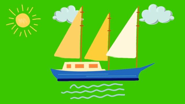 Корабль | Парусник | ship | sailboat | Футажи для видео | Хромакей | green screen | ФутаЖОР смотреть онлайн