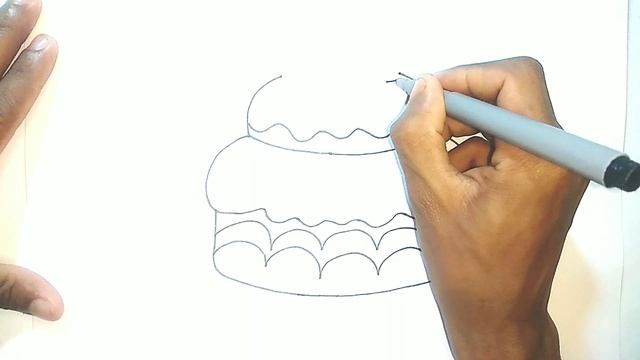 How to draw a Birthday cake for kids смотреть онлайн