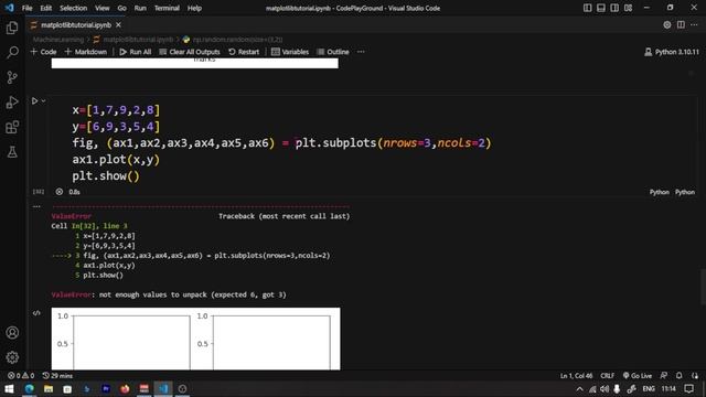 Subplots in MatPlotLib தமிழ் #codinganna смотреть онлайн