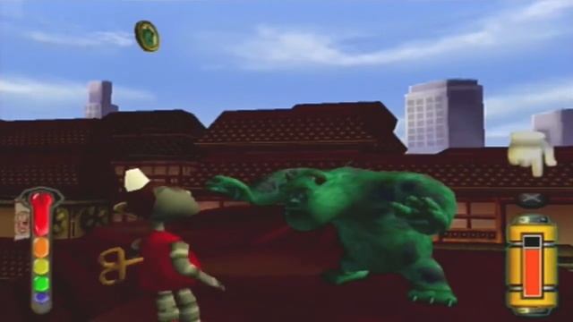 Monsters, Inc. Scare Island [PS2] - (Walkthrough) - Part 10: The Marketplace (Silver & Gold Medal)