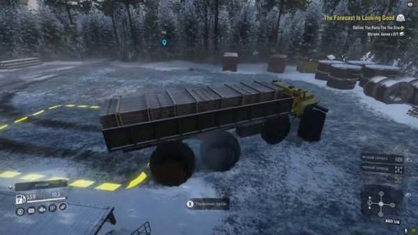 Snow Runner--Ice Road Haulin--Зимняя МОДОВАЯ Карта