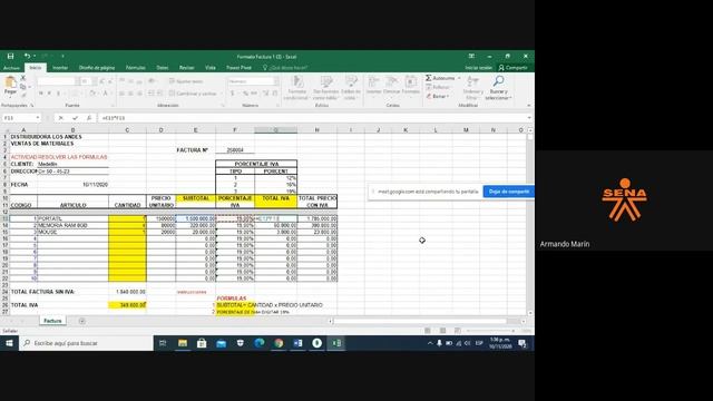 VIDEO 5-Factura con referencia absoluta excel смотреть онлайн