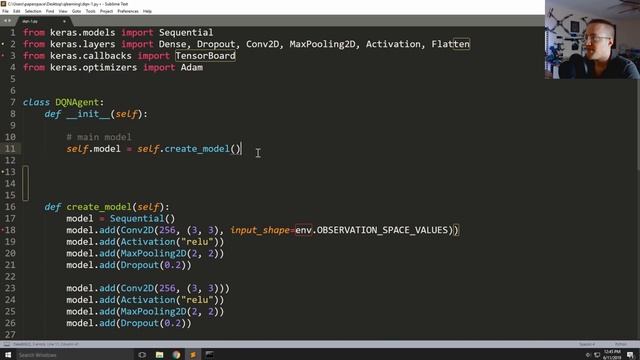 Deep Q Learning w/ DQN - Reinforcement Learning p.5 смотреть онлайн